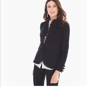 Chico’s military pointe knit jacket